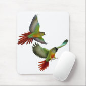 Green Cheek Conures Mousepad Muismat (Met muis)