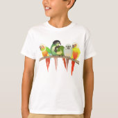 Green Cheek Conures T-shirt (Voorkant)