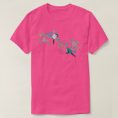 Green cheek conures turquoise vignette t-shirt (Design voorkant)