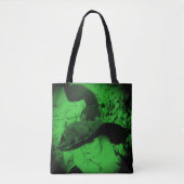 Green Cheeky Witch Wiccan Pagan Shopping Canvas ta Tote Bag (Voorkant)