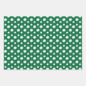 Green Cheerleader Pom Pom Pattern Inpakpapier Vel (Voorkant)