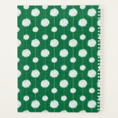 Green Cheerleader Pom Pom Pattern Planner (Achterkant)