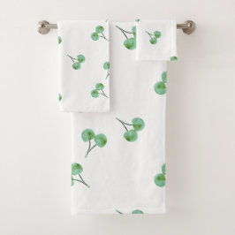 Green Cherry Bad Handdoek
