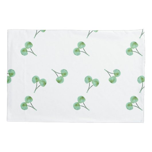 Green Cherry Kussensloop (Achterkant)