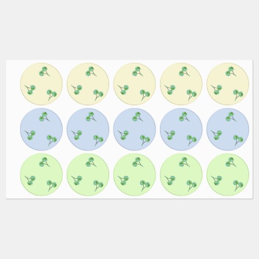 Green Cherry Labels (Vel)