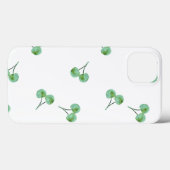 Green Cherry Pattern Case-Mate iPhone Case (Achterkant (horizontaal))