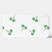Green Cherry Pattern Hoesje-Mate iPhone Case Case (Achterkant (horizontaal))