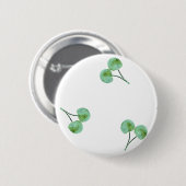 Green Cherry Pattern Ronde Button 5,7 Cm (Voorkant /achterkant)