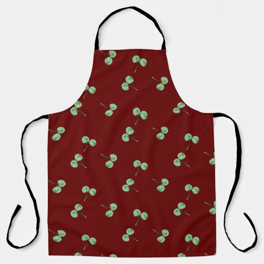 Green Cherry Pattern Schort (Voorkant)