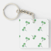 Green Cherry Pattern Sleutelhanger (voorkant)