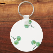 Green Cherry Pattern Sleutelhanger (Voorkant)