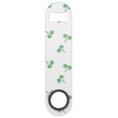 Green Cherry Pattern Speed Flessenopener (Voorkant)