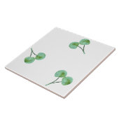 Green Cherry Pattern Tegeltje (Zijkant)