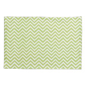 Green Chevron Aangepaste Kussensloop (Achterkant)