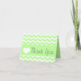 Green Chevron Bedankkaart