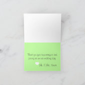 Green Chevron Bedankkaart (Binnen)