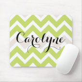 Green Chevron | Gepersonaliseerde Mousepad Muismat (Met muis)