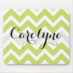 Green Chevron   Gepersonaliseerde Mousepad Muismat