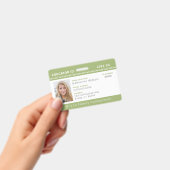 Green Chevron Homeschool Educator ID Badge (Handheld)