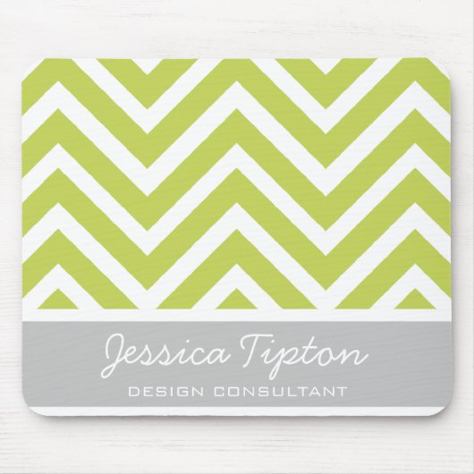 Green Chevron Mousepad | TBM Muismat (Voorkant)