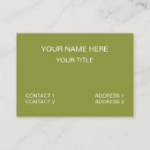 Green Chevron Pattern Visitekaartje (Achterkant)