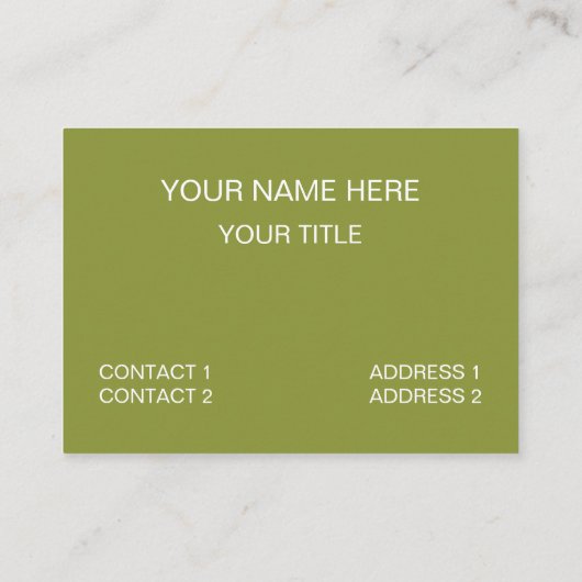 Green Chevron Pattern Visitekaartje (Achterkant)