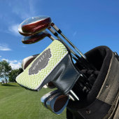 Green Chevron Personalized Golf Head Hoesje Golfheadcover