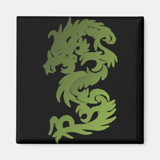 Green Chi Dragon Magneet (Voorkant)