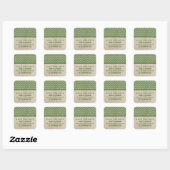 Green Chic Chevron sparen de Stickers van de Datum (Vel)