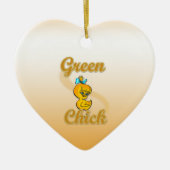 Green Chick Keramisch Ornament (Voorkant)