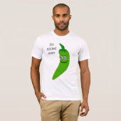 Green Chili Pepper Design gepersonaliseerd T-shirt (Voorkant volledig)