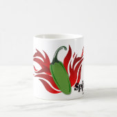 Green Chili Pepper Design Koffiemok (Center)