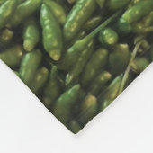 Green Chili Pepper Fleece Deken (Hoek)