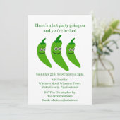 Green Chili Pepper Kaart (Staand voorkant)