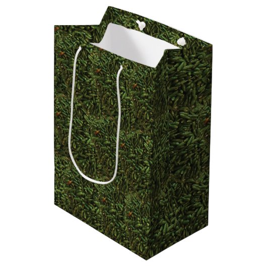 Green Chili Pepper Medium Cadeauzakje (Voorkant Gekanteld)
