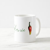 Green Chili Peppers op maat Koffiemok (Voorkant rechts)