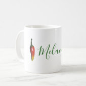 Green Chili Peppers op maat Koffiemok (Voorkant links)