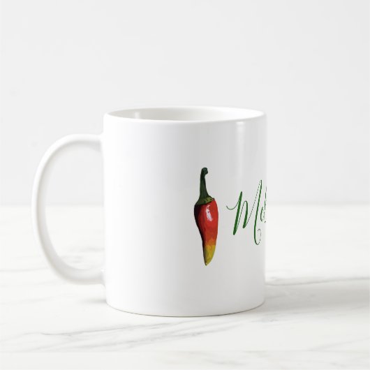 Green Chili Peppers op maat Koffiemok (Links)