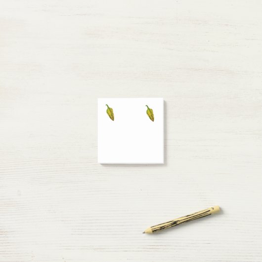 Green Chili Peppers Post-it® Notes (Op bureau)