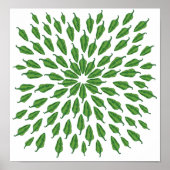 Green Chili Peppers Poster (Voorkant)