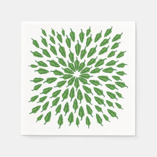 Green Chili Peppers Servet