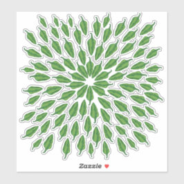 Green Chili Peppers Sticker