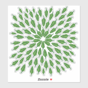 Green Chili Peppers Sticker