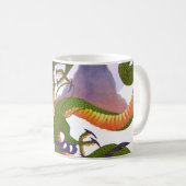 Green Chinese Dragon Koffiemok (Voorkant rechts)