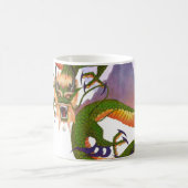 Green Chinese Dragon Koffiemok (Center)