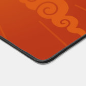 Green Chinese Dragon on Red Bureaumat (Hoek)