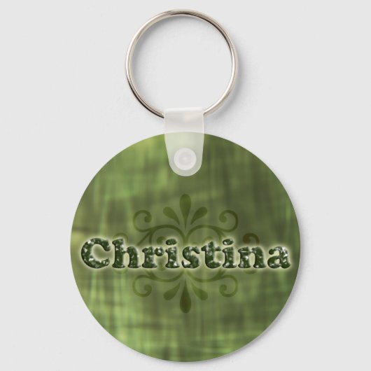 Green Christina Sleutelhanger (Voorkant)