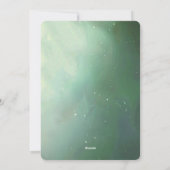 Green Christmas Ball Holiday Card Feestdagenkaart (Achterkant)