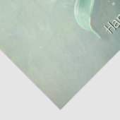 Green Christmas Ball Holiday Tissuepapier (Detail)