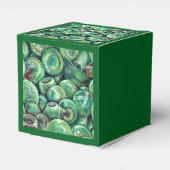 Green Christmas Balls Bedankdoosjes (Achterkant)